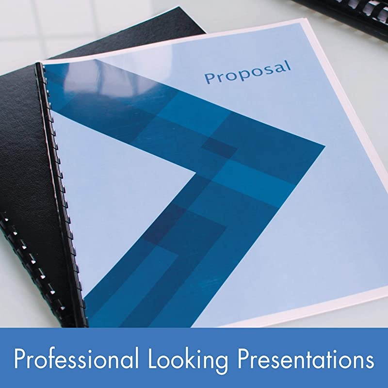 52324 Plastic Comb Bindings, 5/8" Diameter, 120 Sheet Capacity, Black (Pack of 25 Combs)