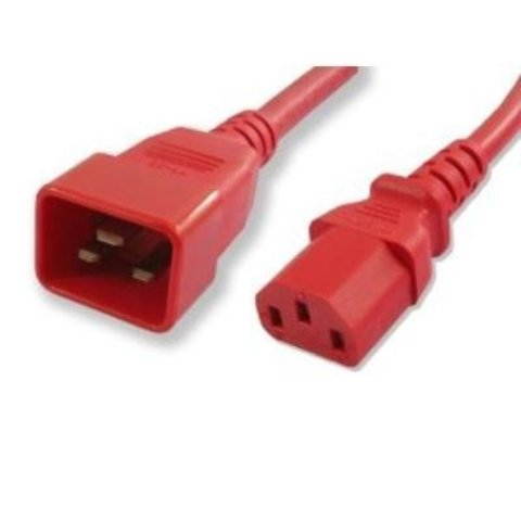Nexhi&reg; POWER EXT. CORD,PC/MON., 3 ft. RED