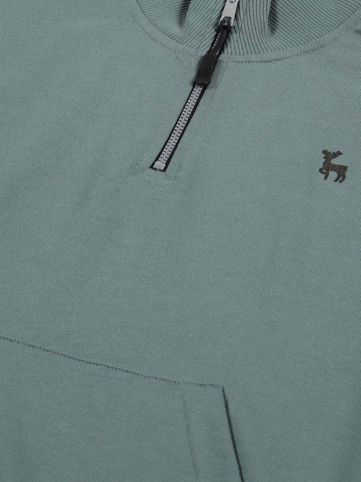 Allen Solly Junior Orange Cotton Regular Fit Full Sleeves Sweatshirt