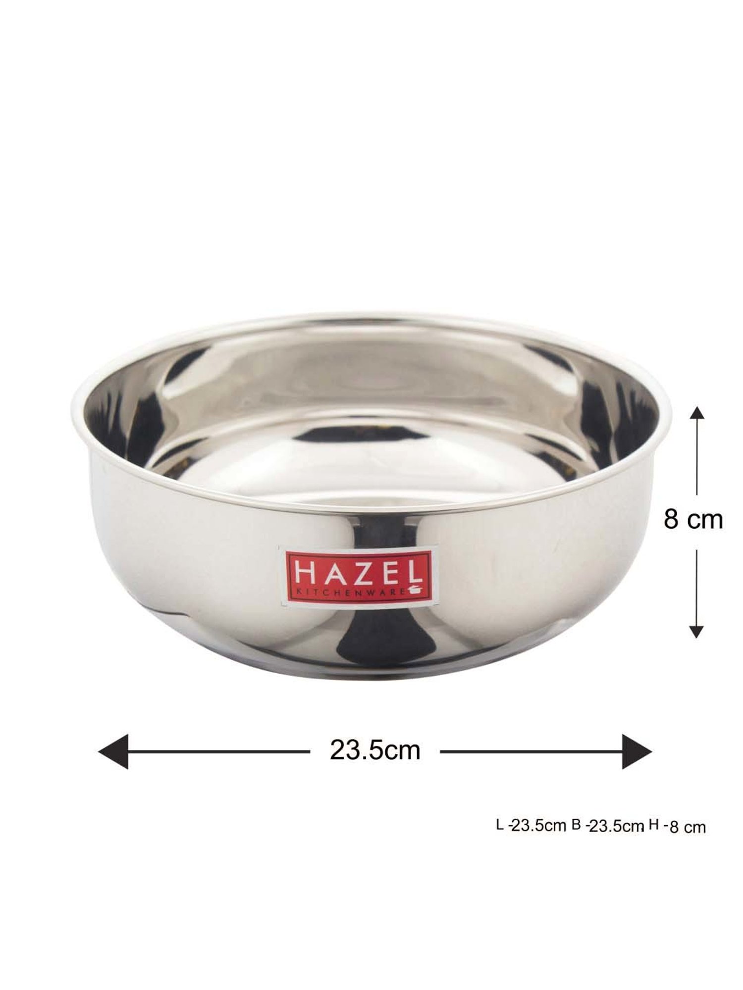 Hazel Silver Stainless Steel Induction Bottom Tasra (2.3 L)