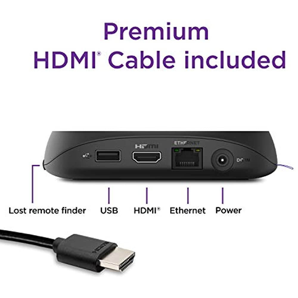 Roku Ultra 2020 | Streaming Media Player HD/4K/HDR/Dolby Vision with Dolby Atmos, Bluetooth, and Roku Voice Remote with Headphone Jack and Personal Shortcuts, Includes Premium HDMI Cable
