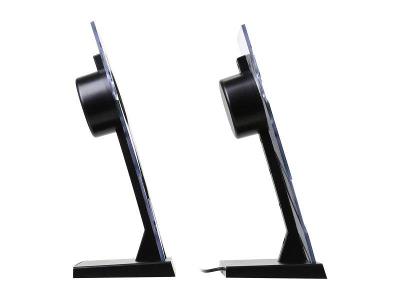 GOgroove BassPULSE Computer Speaker System with Blue LED Glow Lights & Powered Subwoofer - Works with PC, Apple MAC, ASUS, Acer, Alienware, CybertronPC, Dell, HP & More Computers