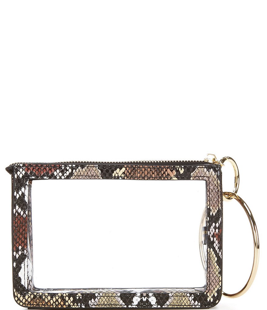 Michael Kors Zebra Signature Jet Set Double Zip Wristlet