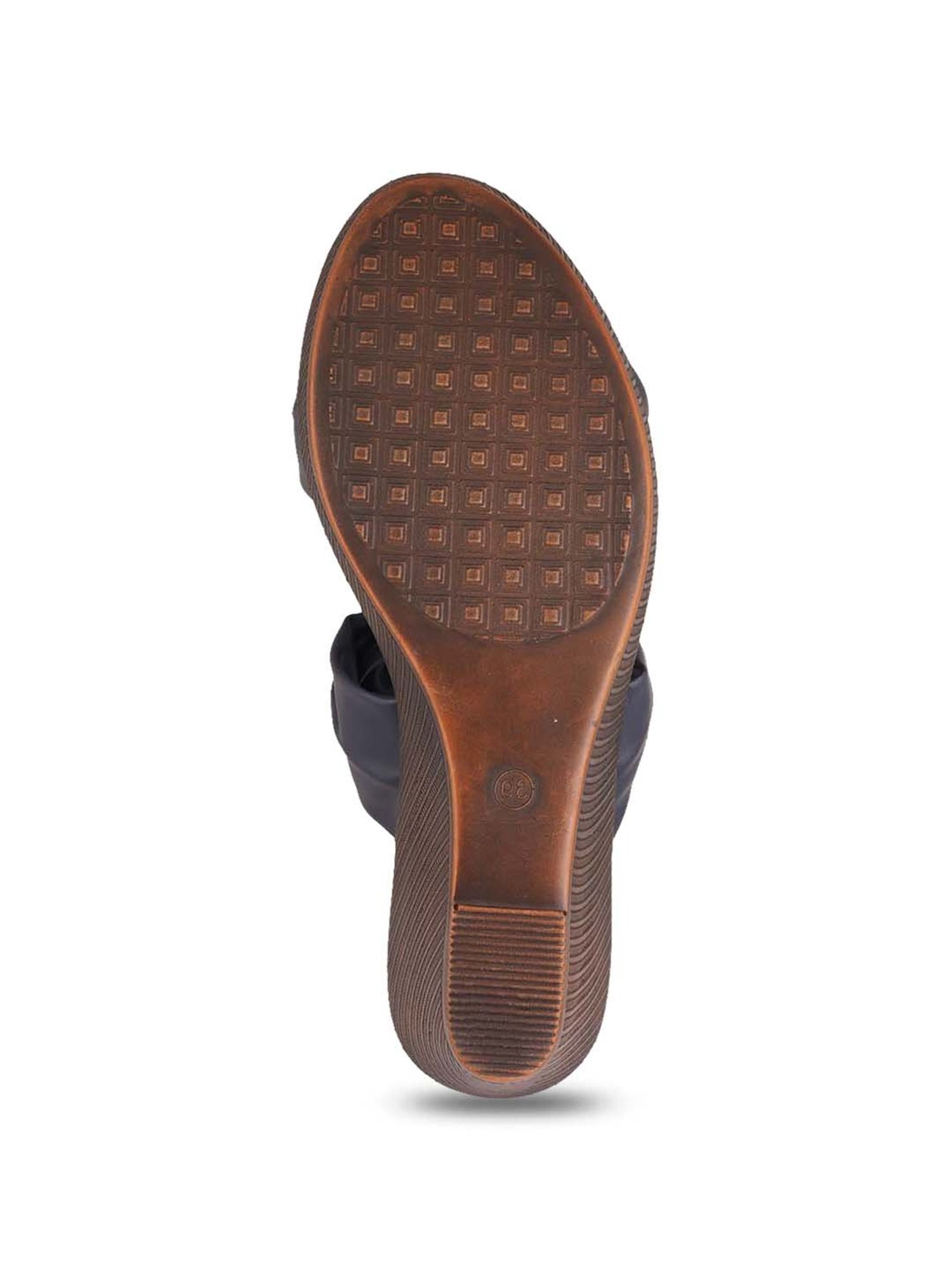 Pelle Albero Women's Navy Casual Wedges