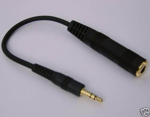 Sennheiser Cable Adapter Female 1/4" 6.3mm to Male 1/8" 3.5mm Plug
