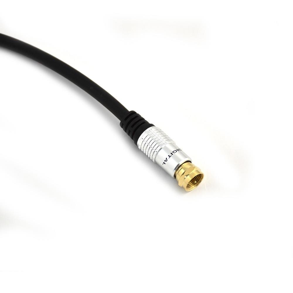 DANSPEED 0.3m/1.5m/2m/3m/5m 9.5mm TV Satellite Antenna Cable Male to F Type Male Coax Adapter Cable