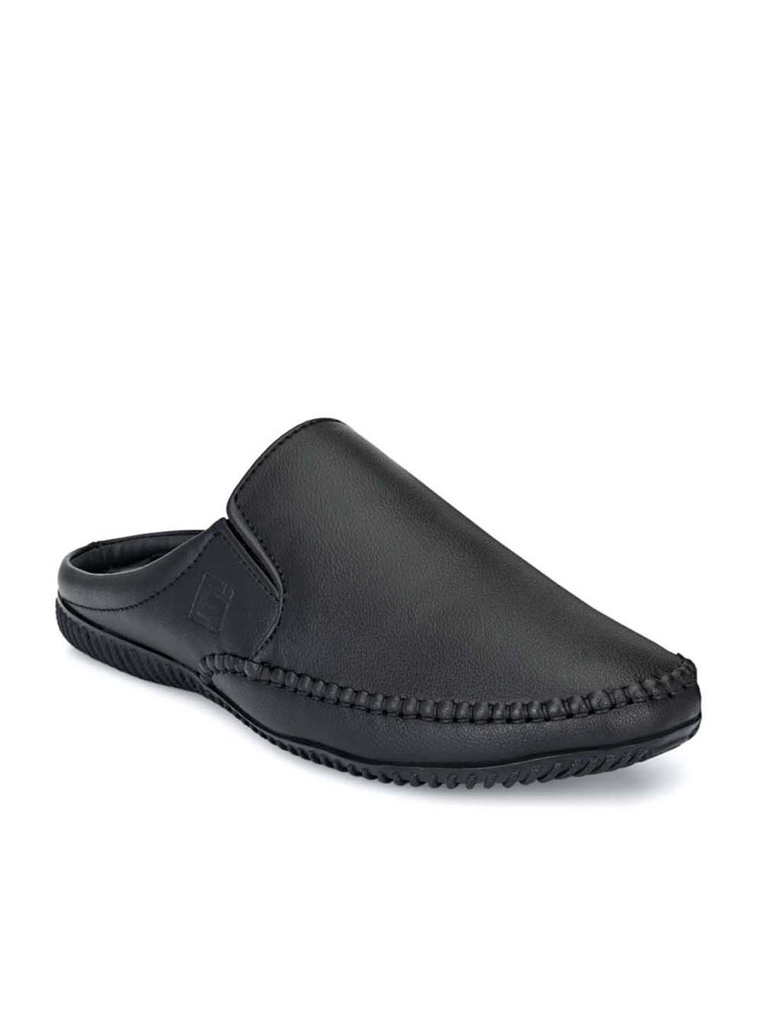 Eego Italy Men's Black Mule Shoes