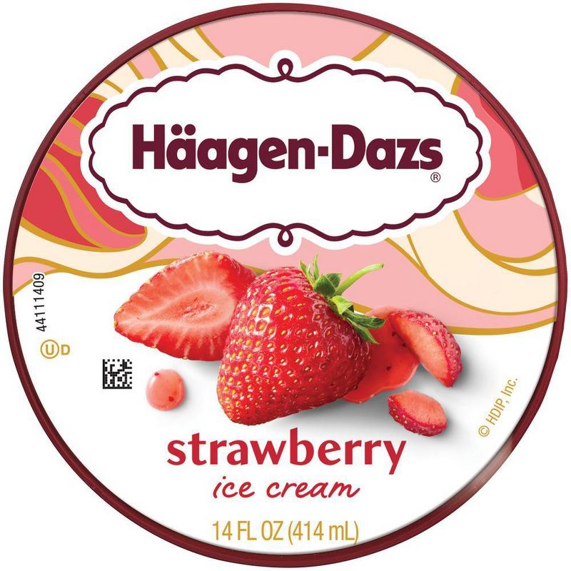 Haagen-Dazs Strawberry Ice Cream - 14oz