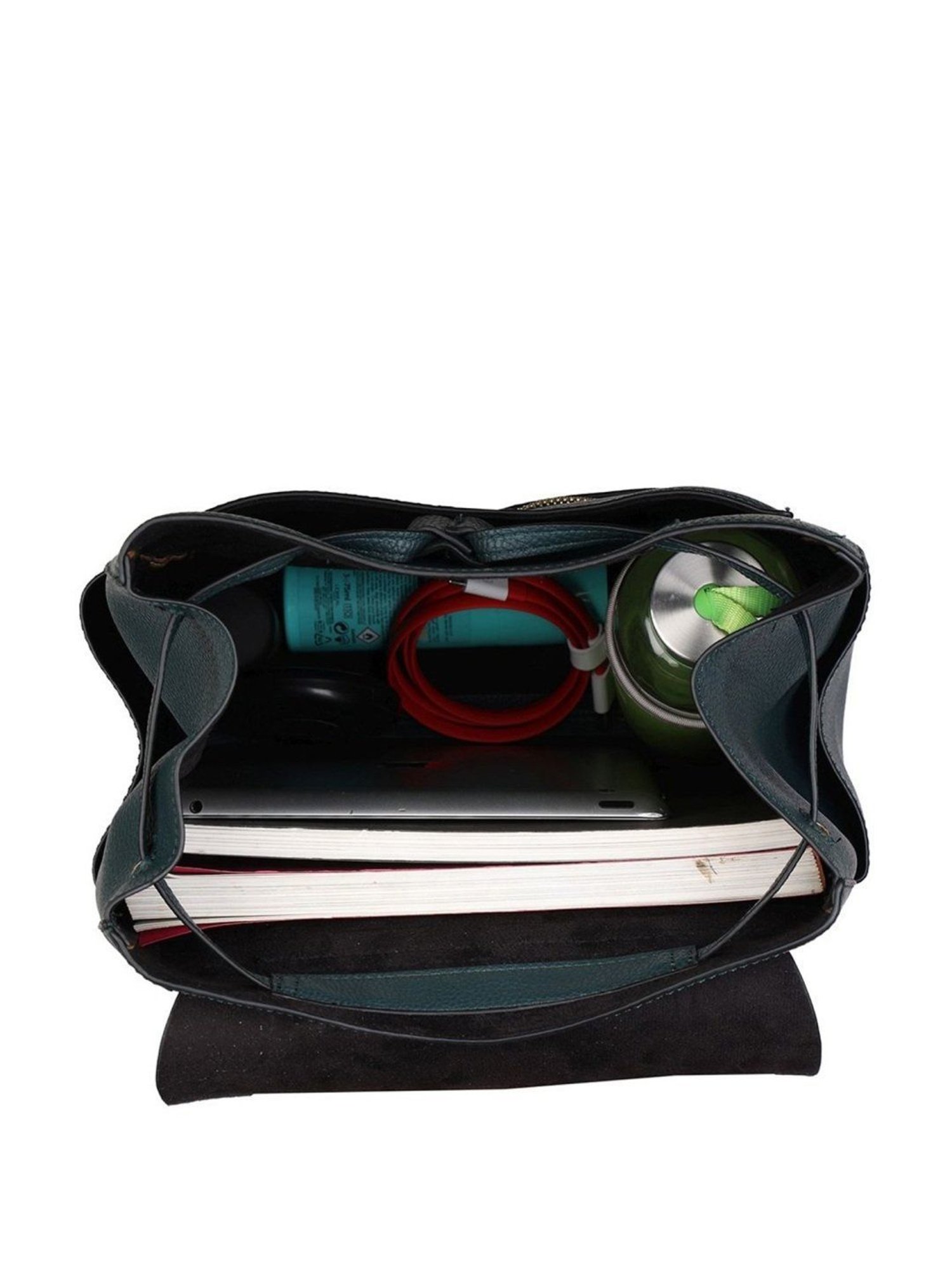 Accessorize London Red Leather Medium Backpack