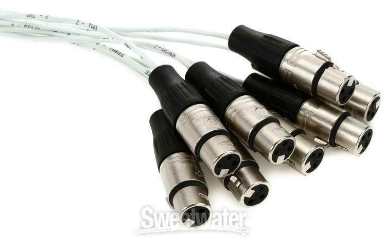 Pro Co DA88XF-5 8-channel DB25 to XLR Female Snake - 5'