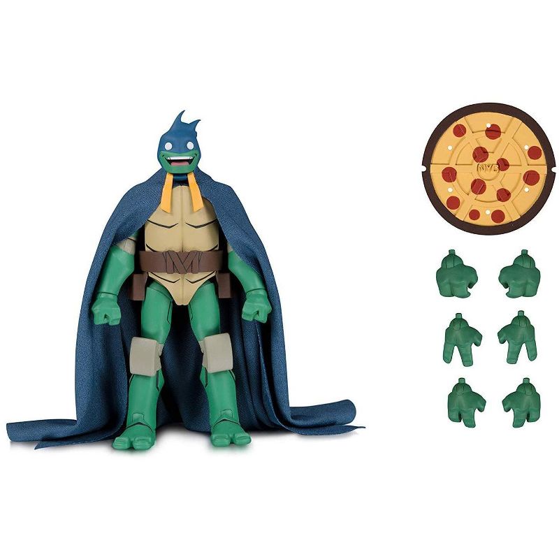 Diamond Comic Distributors, Inc. DC Comics + Teenage Mutant Ninja Turtles Michelangelo as Batman Action Figure
