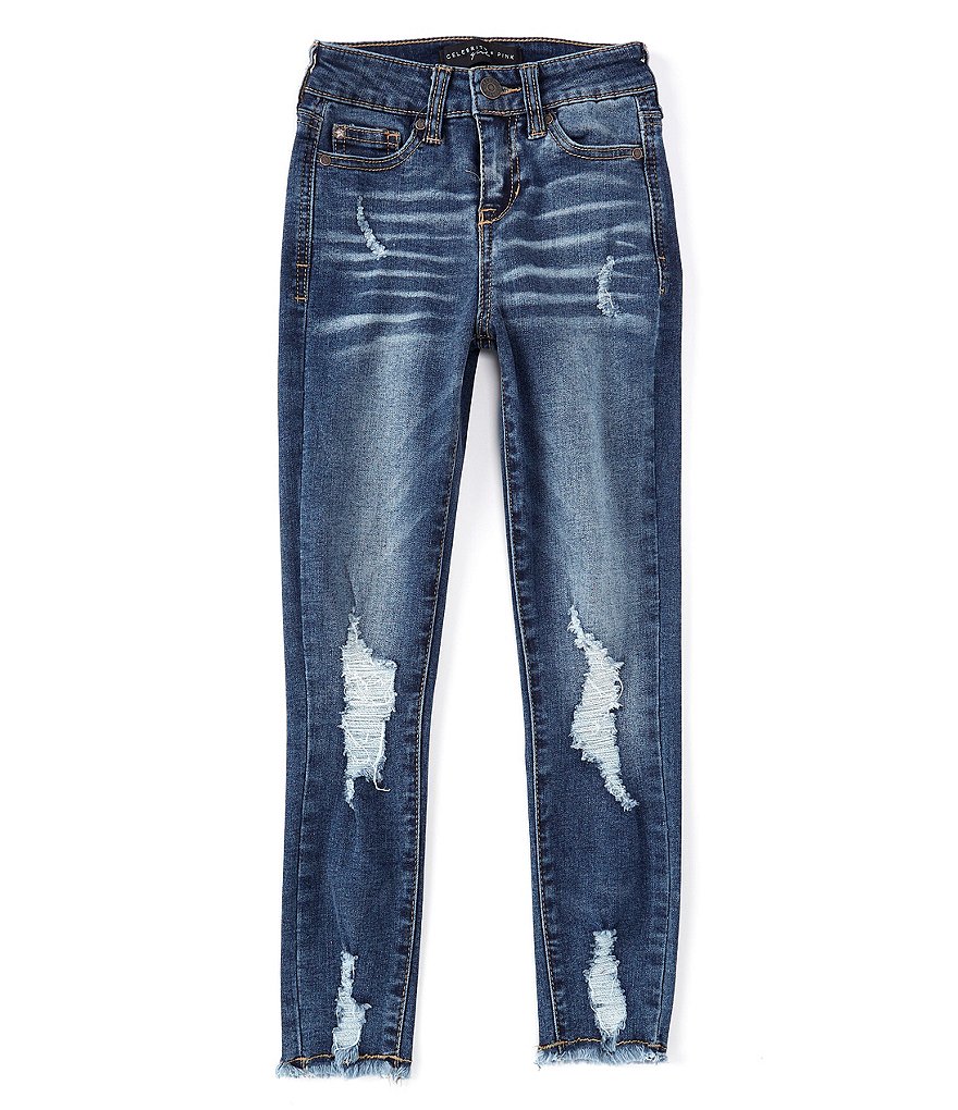 Celebrity Pink Big Girls 7-16 High-Rise Denim Skinny Jeans