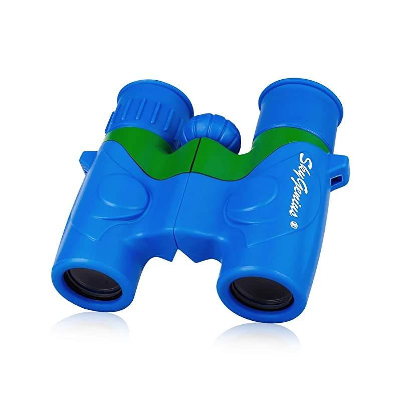 Binoculars for Kids, Mini Binoculars for Children, Real Optics High Resolution Kids Binoculars Boys, Small Compact Binocular for Bird Watching Outdoor Sports Event - Blue