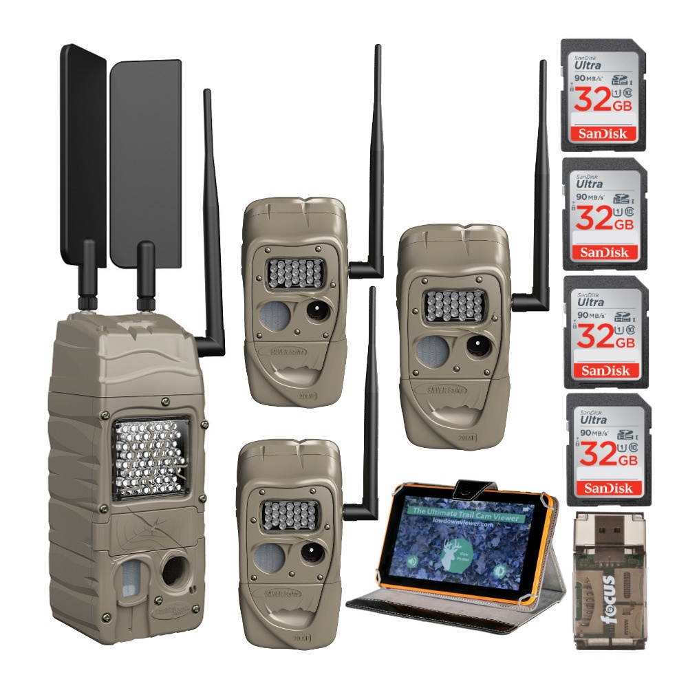 Cuddeback CuddeLink PowerHouse IR Cell Trail Camera (AT&T) Expert Hunter Bundle