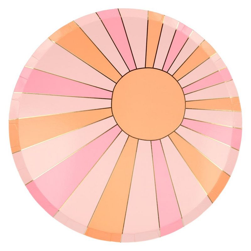 Hot Magenta Pink 9" Paper Plates - 18ct