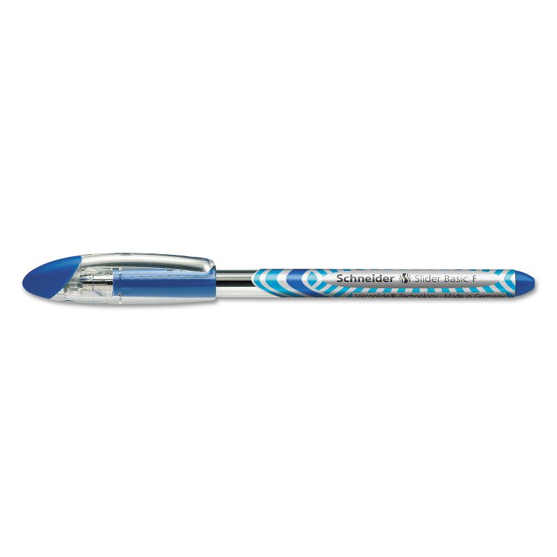 Stride Schneider Slider Ballpoint Stick Pen .7mm Blue 10/Box 151003