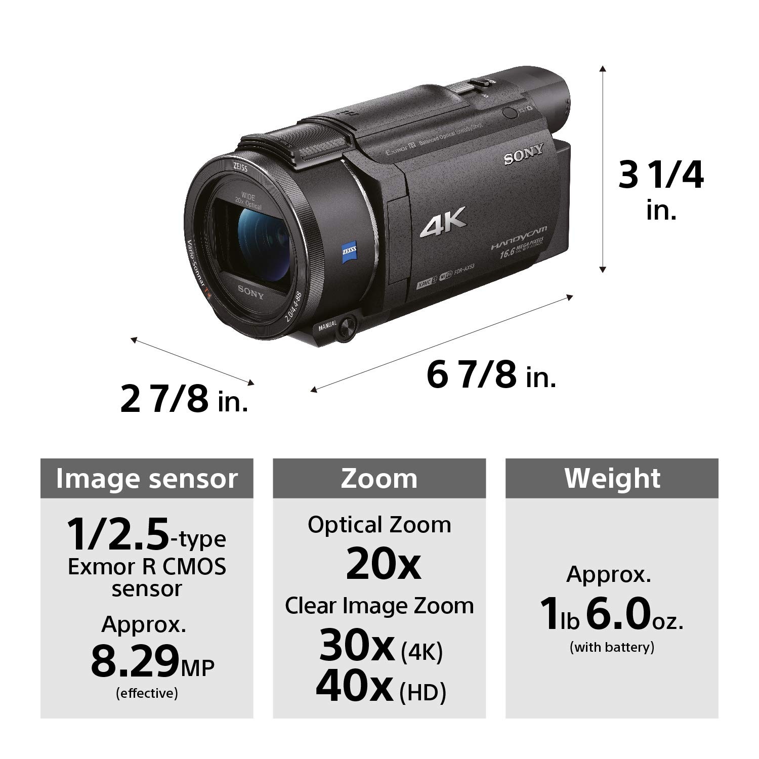 Panasonic HC-VX981K 4K UHD Camcorder with 4K Photo Wi-Fi w/Premium Acc Bundle