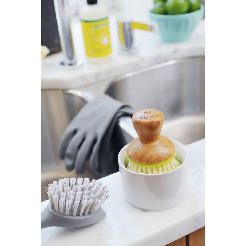 Full Circle Bubble Up Soap Dispenser and Dish Brush Set