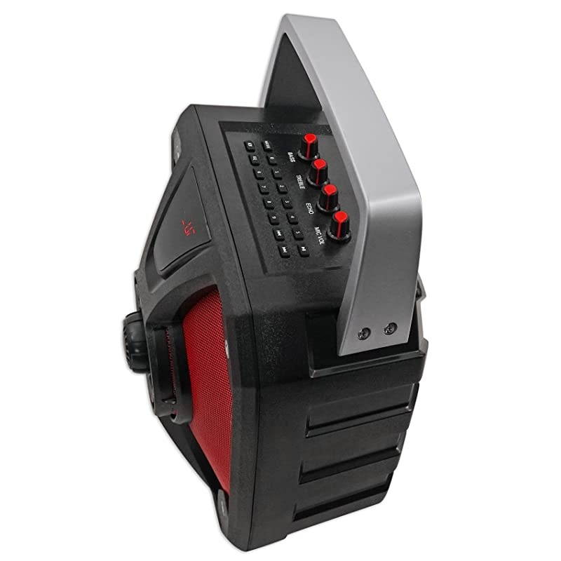 ROCKBOX 65quot 100 Watt Portable Rechargable Bluetooth Speaker w USBSD