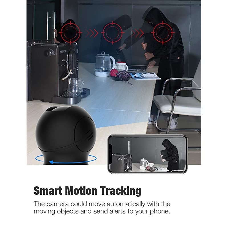 Wireless Security Camera,  1080p IP Home Surveillance Camera WiFi Baby Monitor Pet Camera Dog Cam with Cloud Storage Sound Motion Detect Two Way Audio Night Vision Remote View