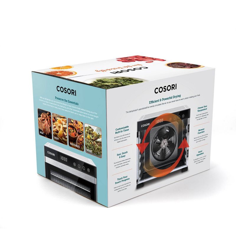 Cosori Premium Stainless Steel Food Dehydrator with Bonus Mesh Screens & Fruit Roll Sheets