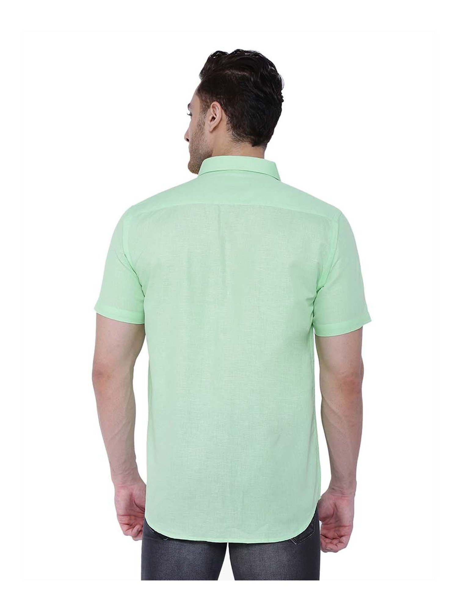 Southbay Pista Green Regular Fit Shirt