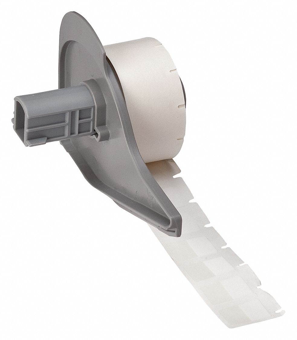 Brady White on Translucent, 500 Labels per Roll  3/4" H x 1/2" W, 1 EA