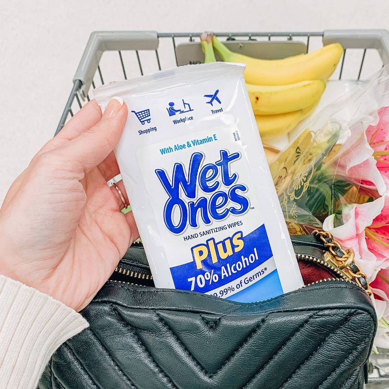 Wet Ones Plus Alcohol Wipes - 20ct