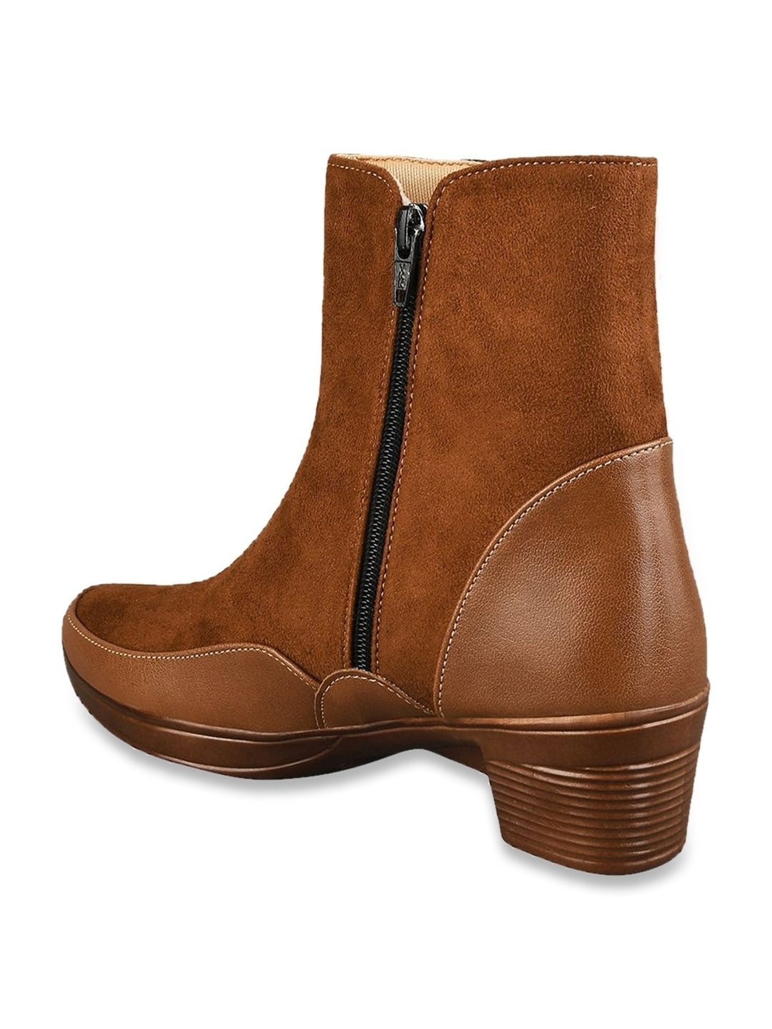 Shoetopia Women's Tan Chelsea Boots