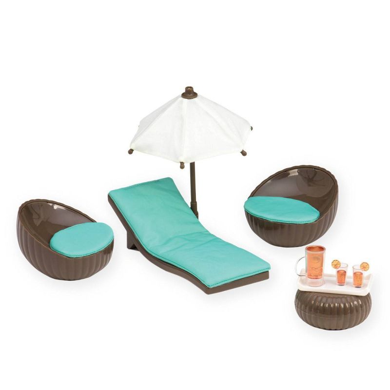 Lori Dollhouse Furniture for 6"Dolls - Rooftop Patio Set