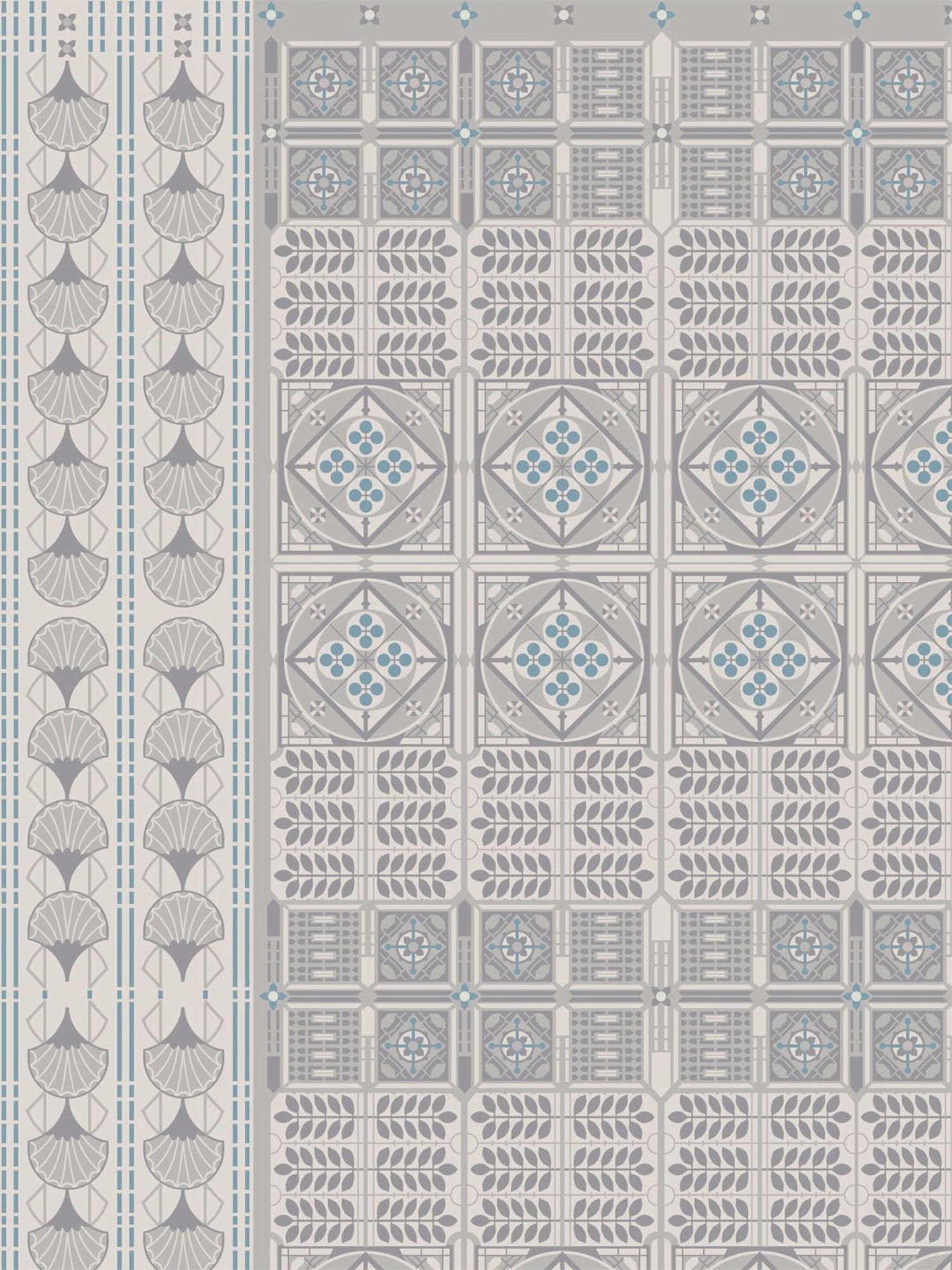 Petal Home Strasbourg Abstract Grey 300 TC Cotton King Size Bed Sheet with 2 Pillow Covers