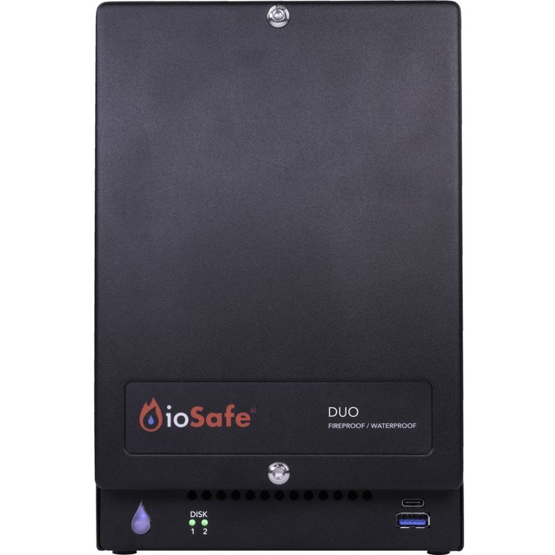 ioSafe Duo DAS Storage System - 2 x HDD Supported - 28 TB Supported HDD Capacity - 0 x HDD Installed - RAID Supported 0, 1, Concatenation, JBOD