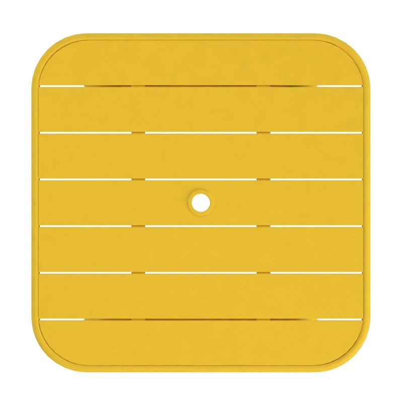June Square Patio Dining Table - Yellow - Novogratz