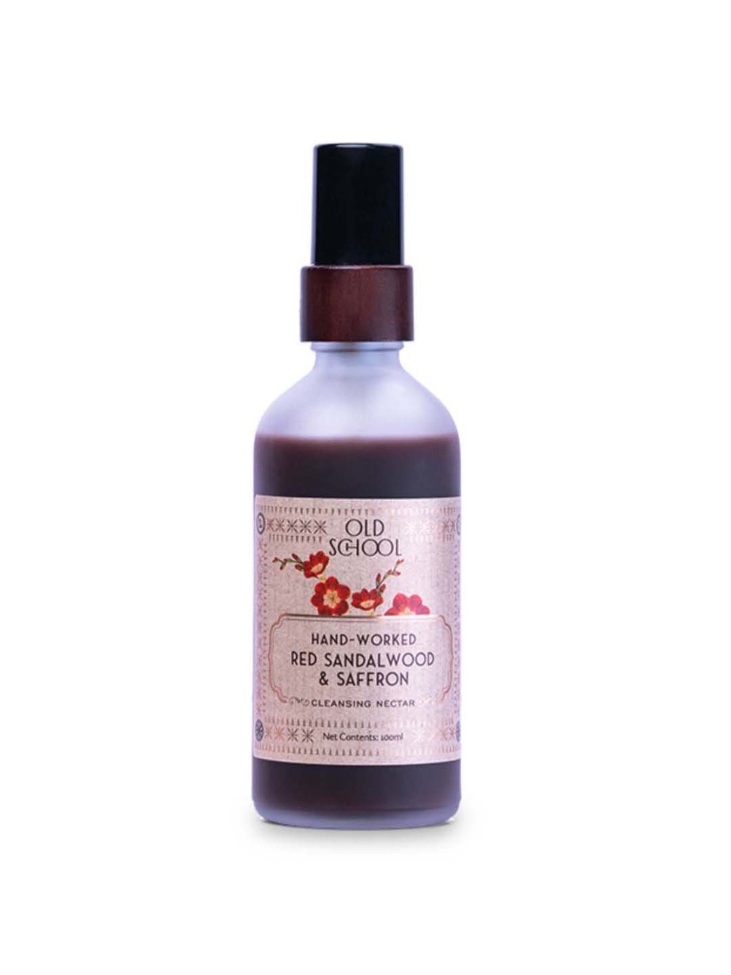 Old School Rituals Hand-Worked Red Sandalwood & Saffron Cleansing Nectar - 100 ml
