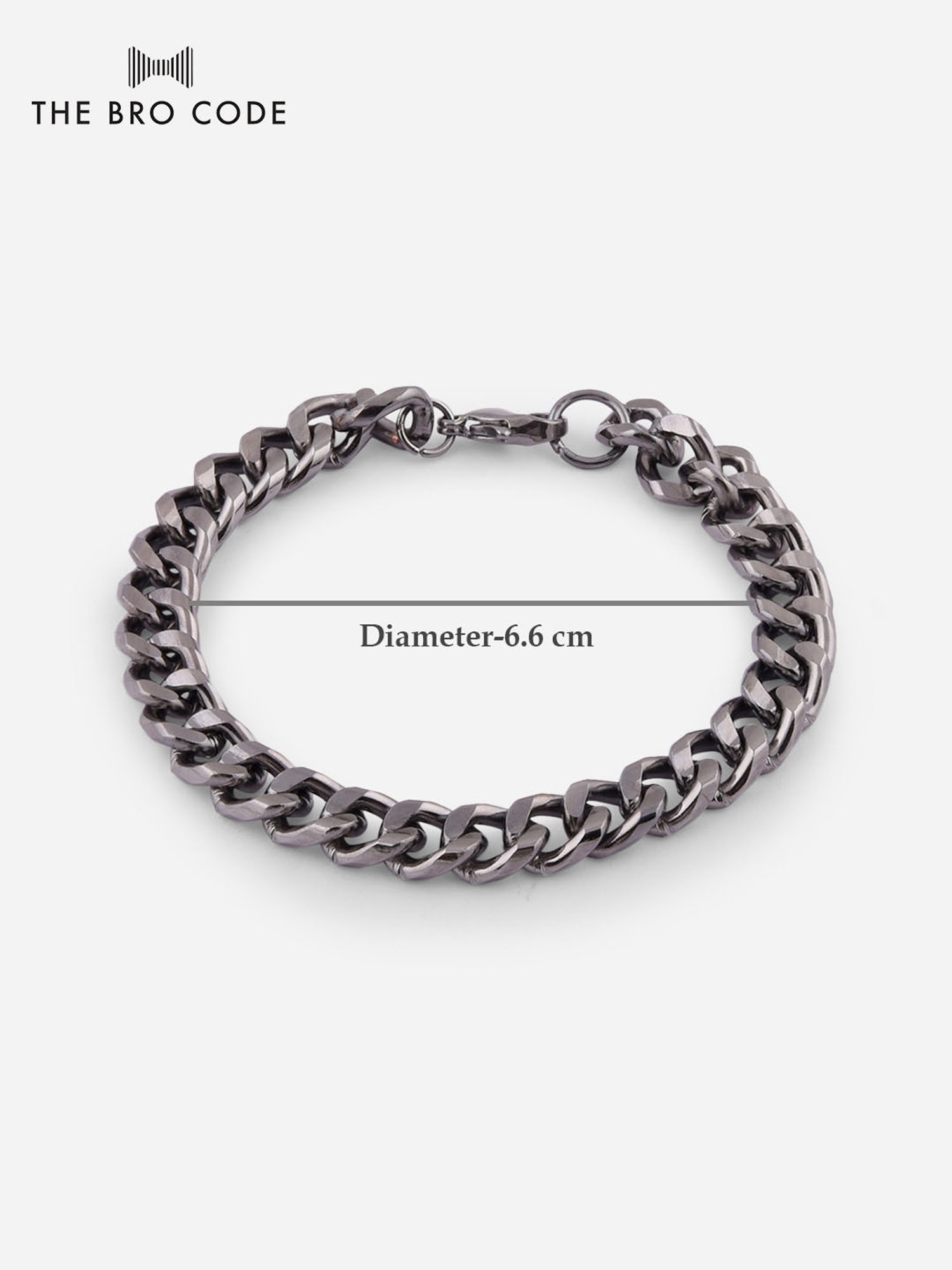 The Bro Code Silver-Plated Chunky Chain Bracelet For Men