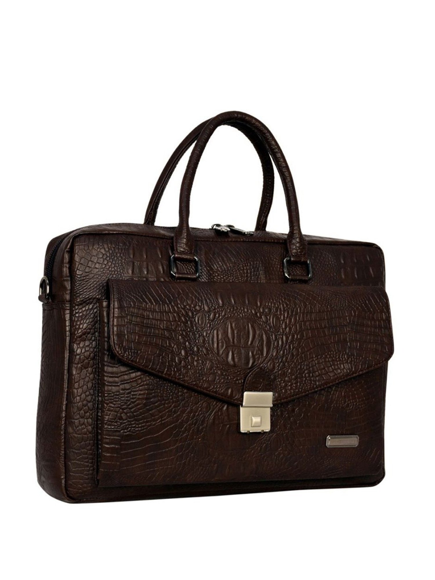 Esbeda Brown Large Laptop Messenger Bag