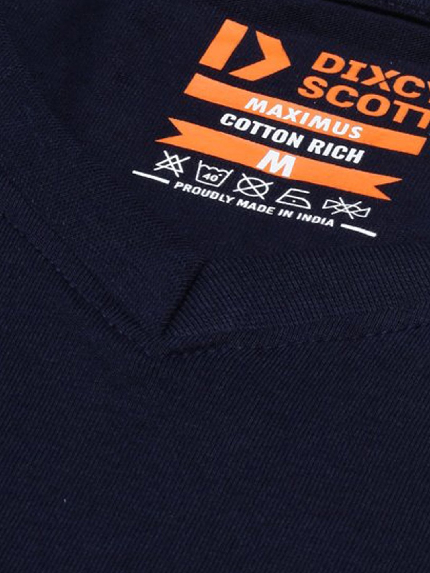 Dixcy Scott Maximus Navy Cotton Regular Fit T-Shirt