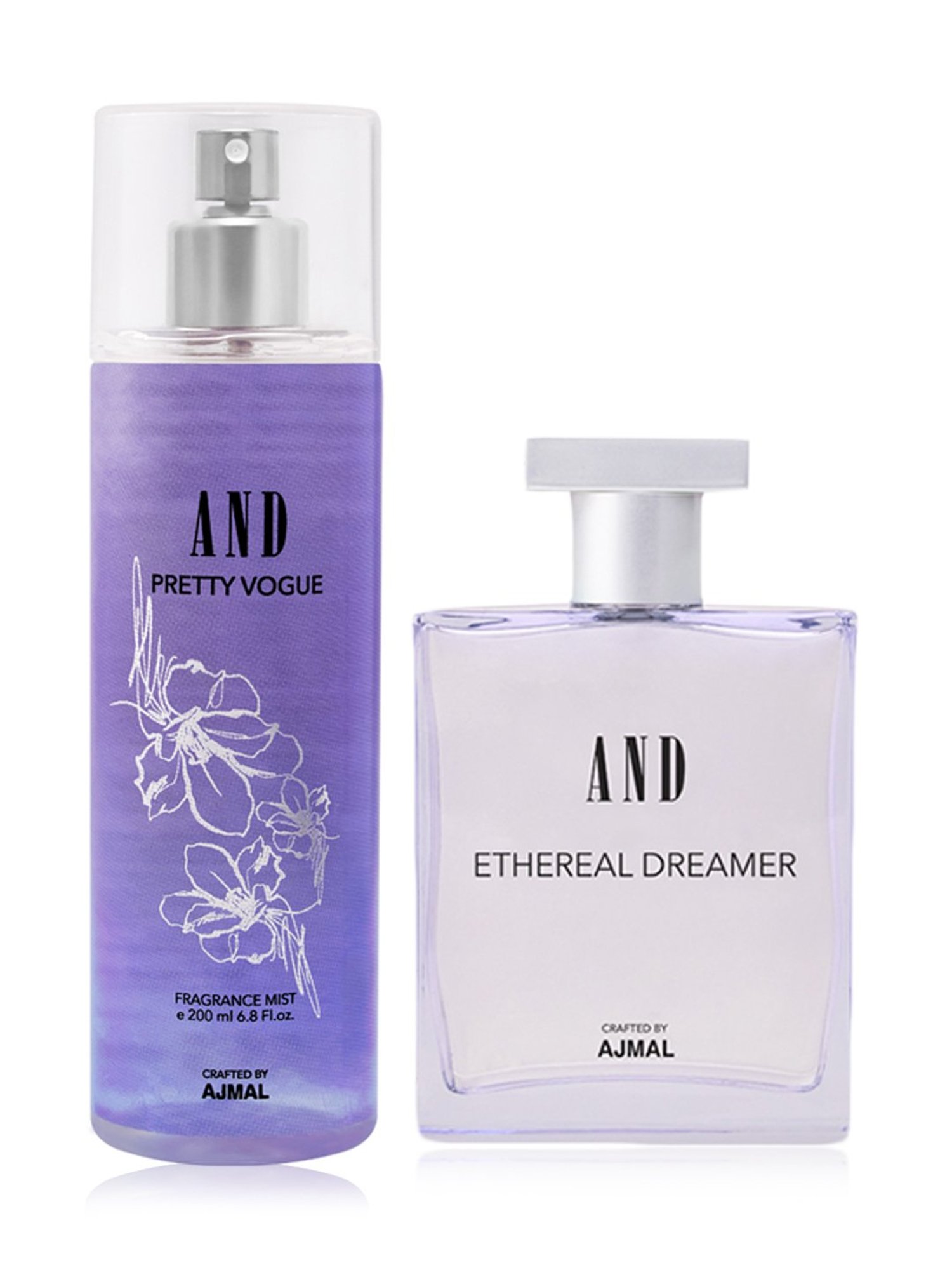 AND by Ajmal Ethereal Dreamer Eau de Parfum & Pretty Vogue Body Mist Combo for Women