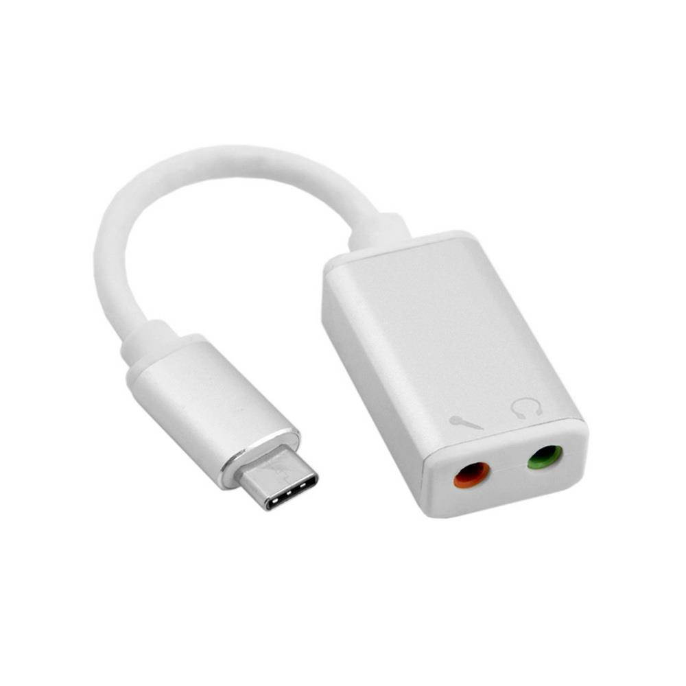 axGear USB-C Audio Adapter Card Type-C to 3.5mm Earphone Jack USB 3.1 Microphone A Headphone Mic Port