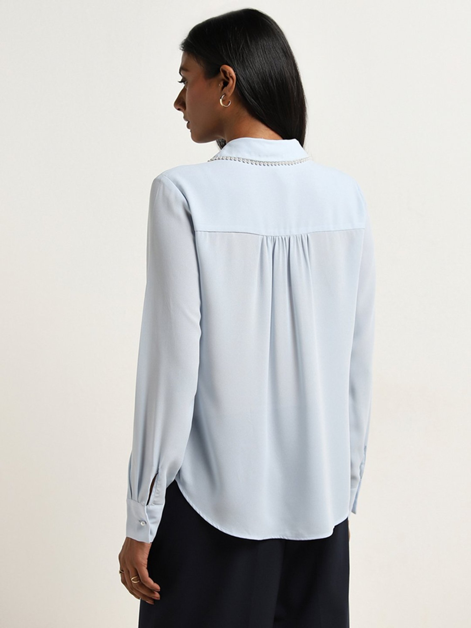 Van Heusen Maroon Plain Formal Shirt