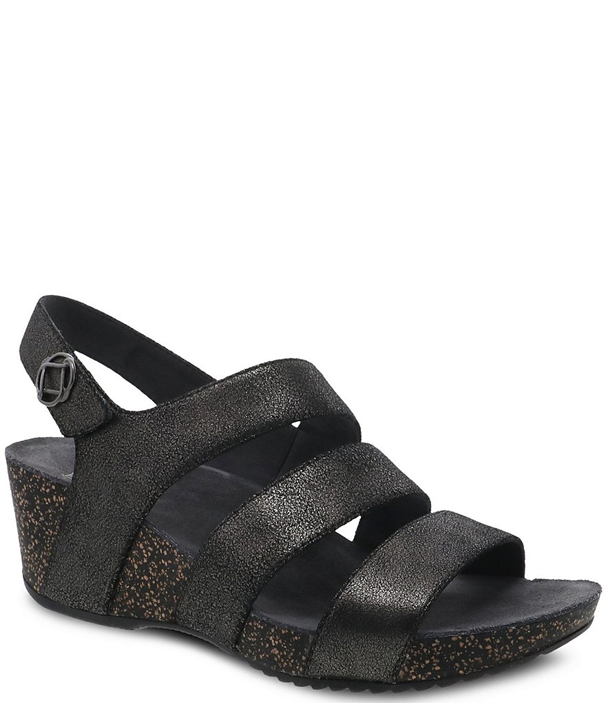 Dansko Stacey Banded Wedge Sandals