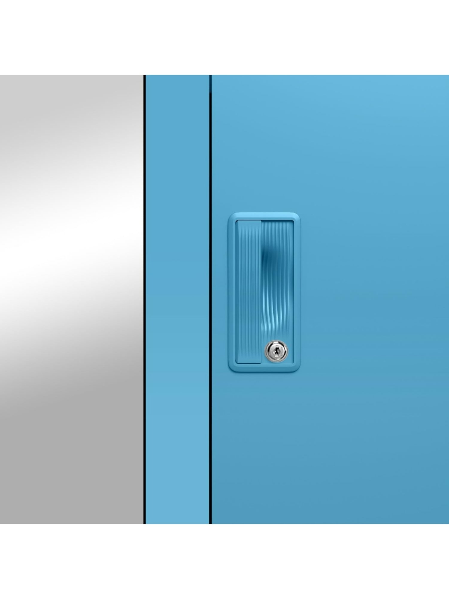 Godrej Interio Ewa Brown Engineered Wood 4 Door Wardrobe