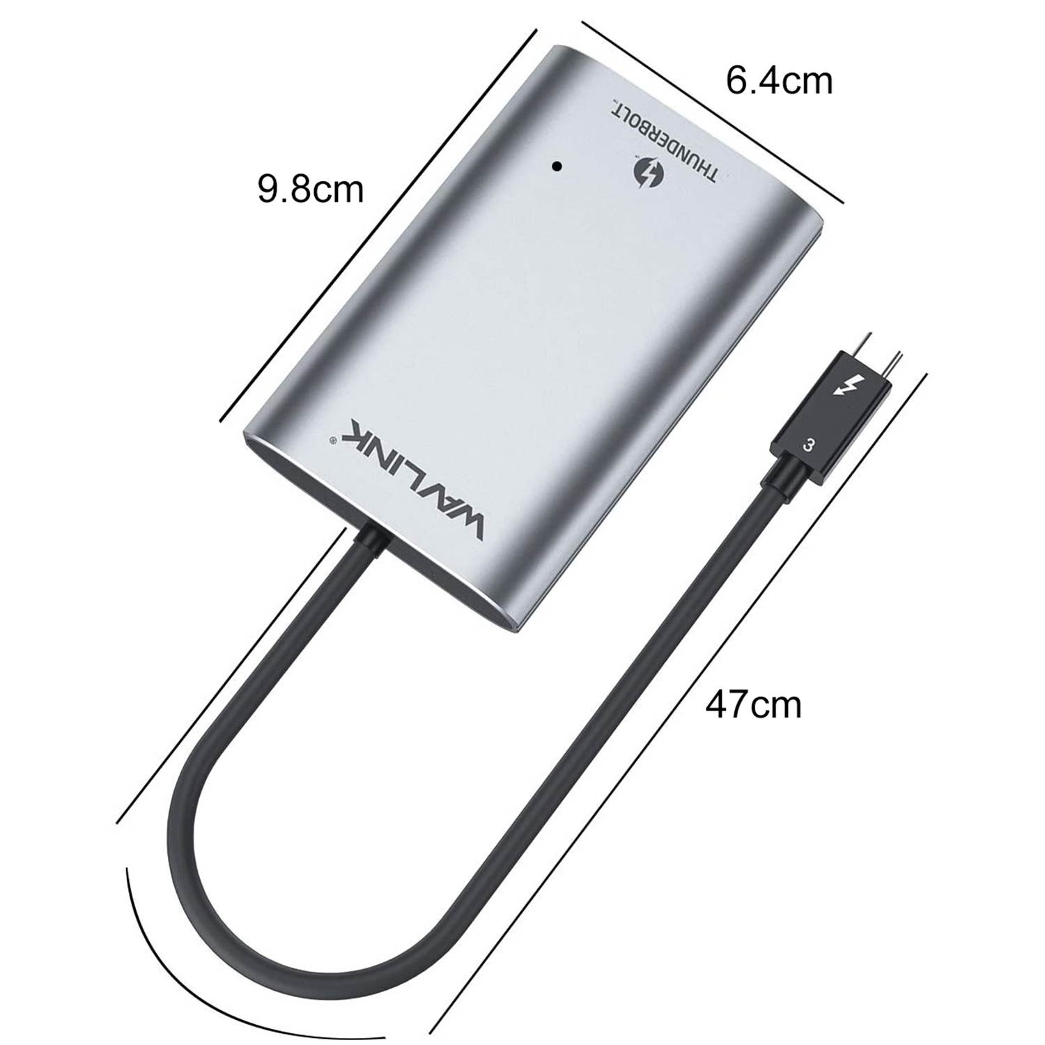 WAVLINK Thunderbolt 3 to Dual Displayport 1.4 Adapter,Single 8K@30Hz & Dual 4K@60Hz or FHD@144KHz Display for Mac & Windows More Efficient Home Office and Gaming, Plug and Play