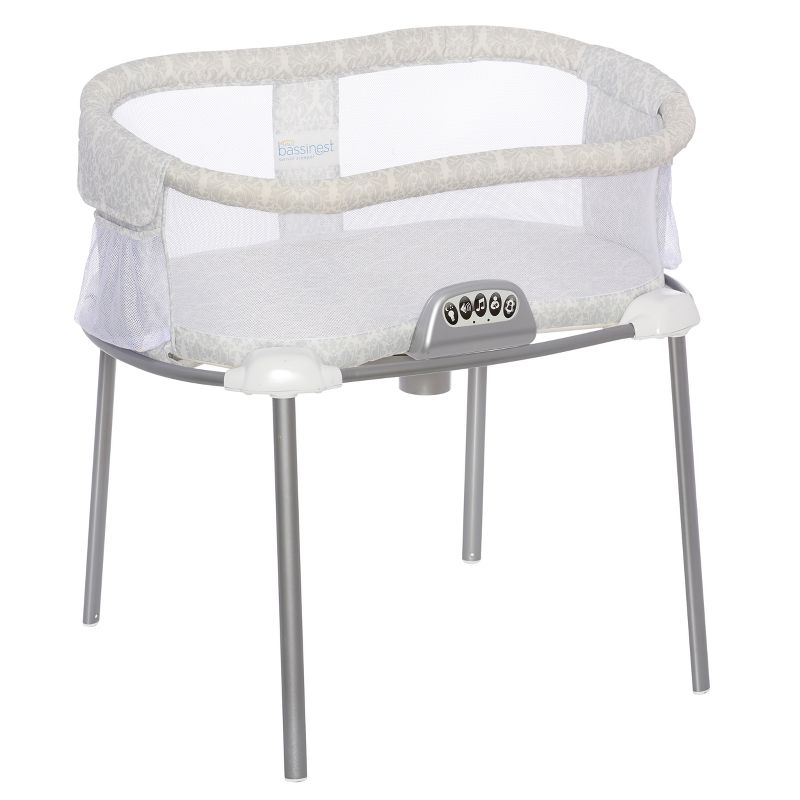 Simmons Kids' Silent Auto Gliding Deluxe Bassinet - Embossed Paisley