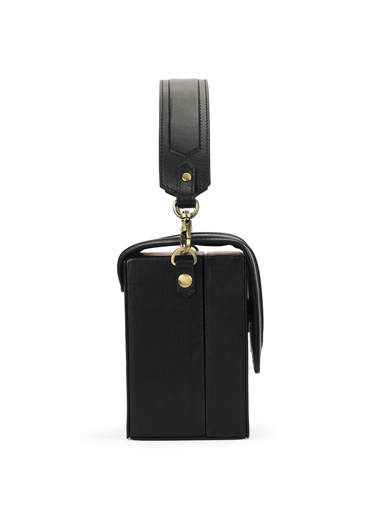 PERQUISITE RAINA Black Solid Small Sling Handbag