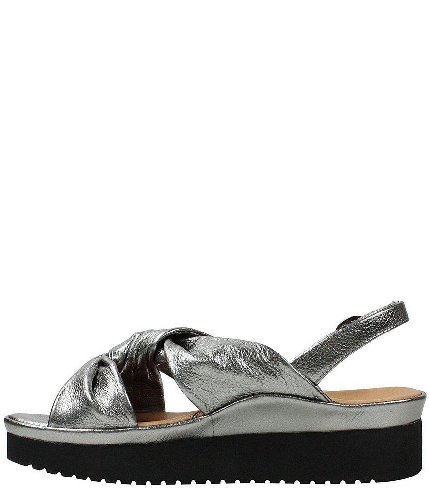 L'Amour Des Pieds Amiens Leather Twist Knot Sandals