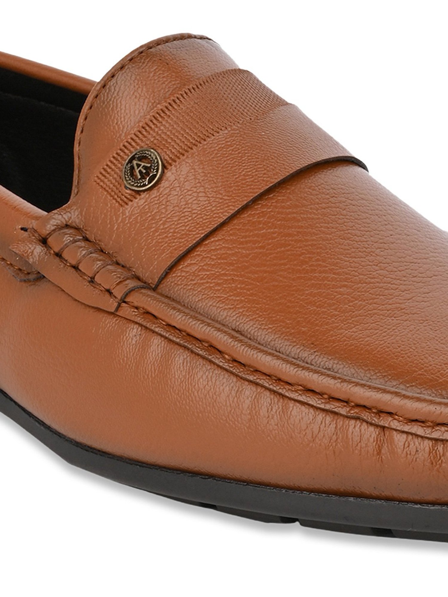 Alberto Torresi Men's Benny Broad Fit Tan Casual Loafers