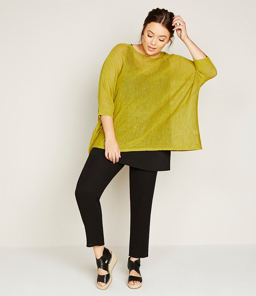 Eileen Fisher Willow Tumbled Leather Wedge Espadrilles