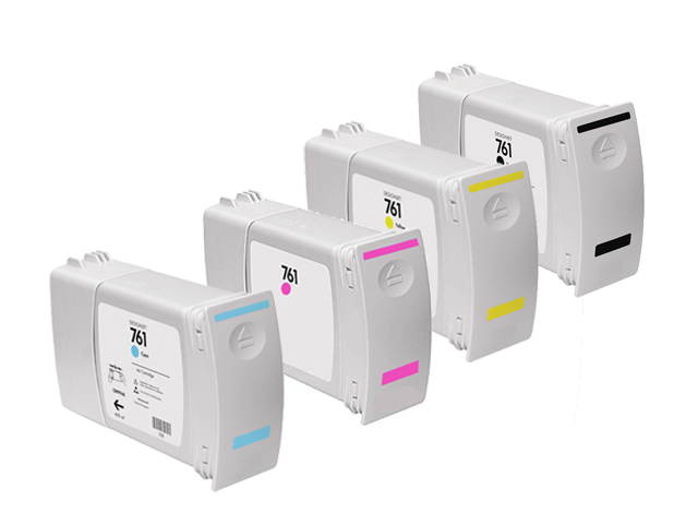 Compatible New York Toner 4 Pack HP 761 CM991A CM992A CM993A CM994A Ink Cartridge - Matte Black Cyan Magenta Yellow