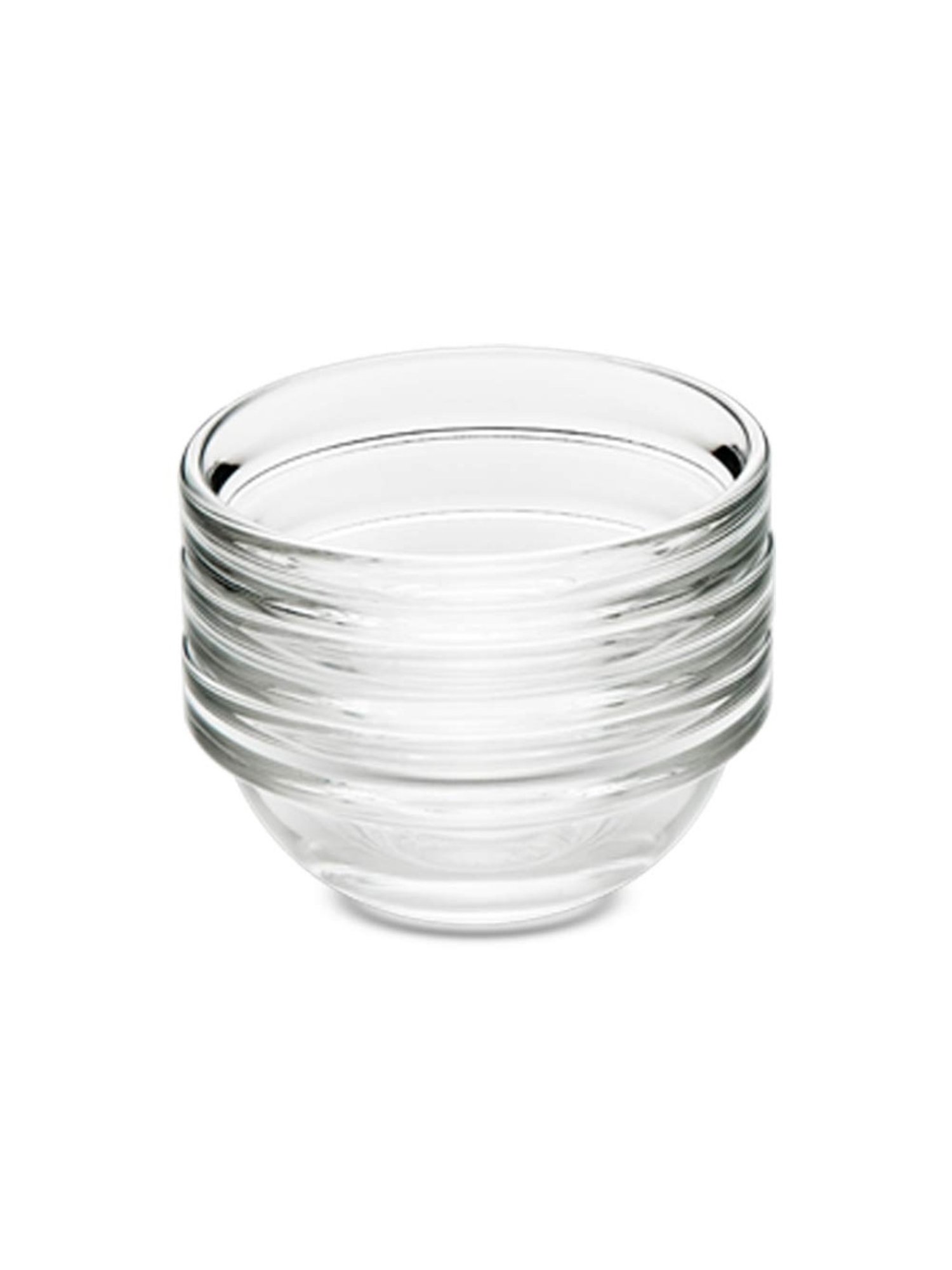 Borosil Transparent Glass Stackable Bowl Set of 6 (36 ML)
